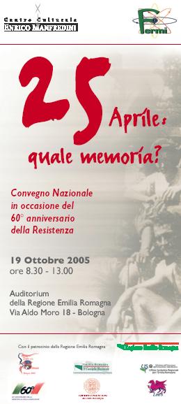 25 Aprile: Quale Memoria?