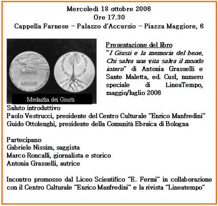 I Giusti e la Memoria del Bene