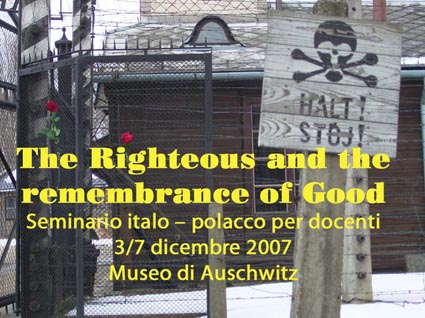I giusti e la memoria del bene
